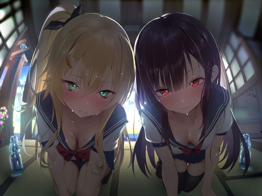 胸チラのよさを再確認できるエロ画像