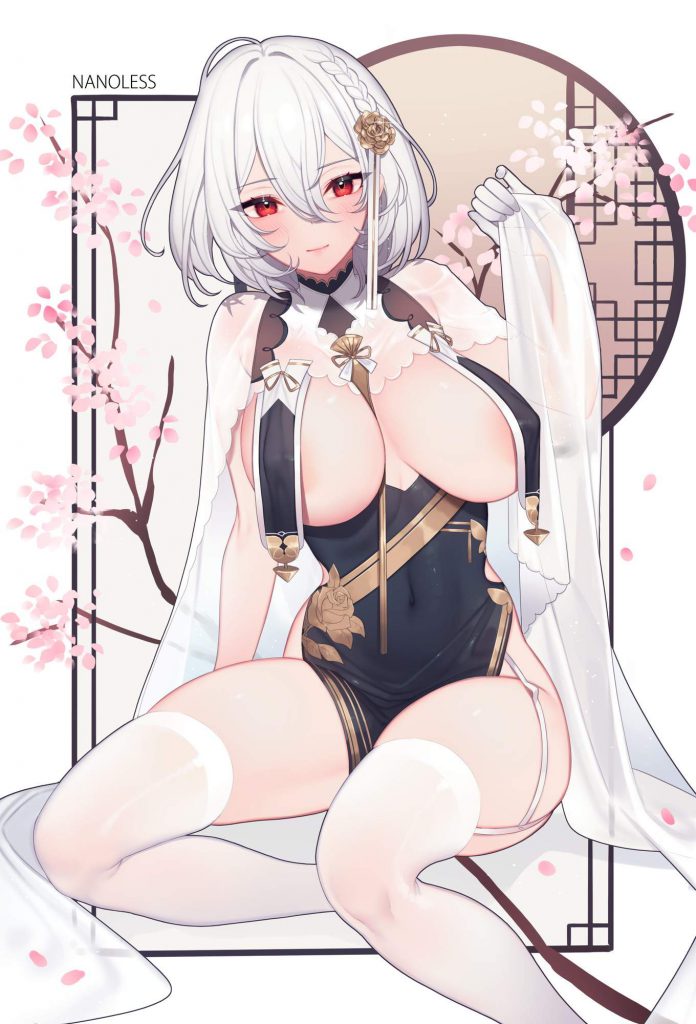 ニーソの二次エロ画像で！
