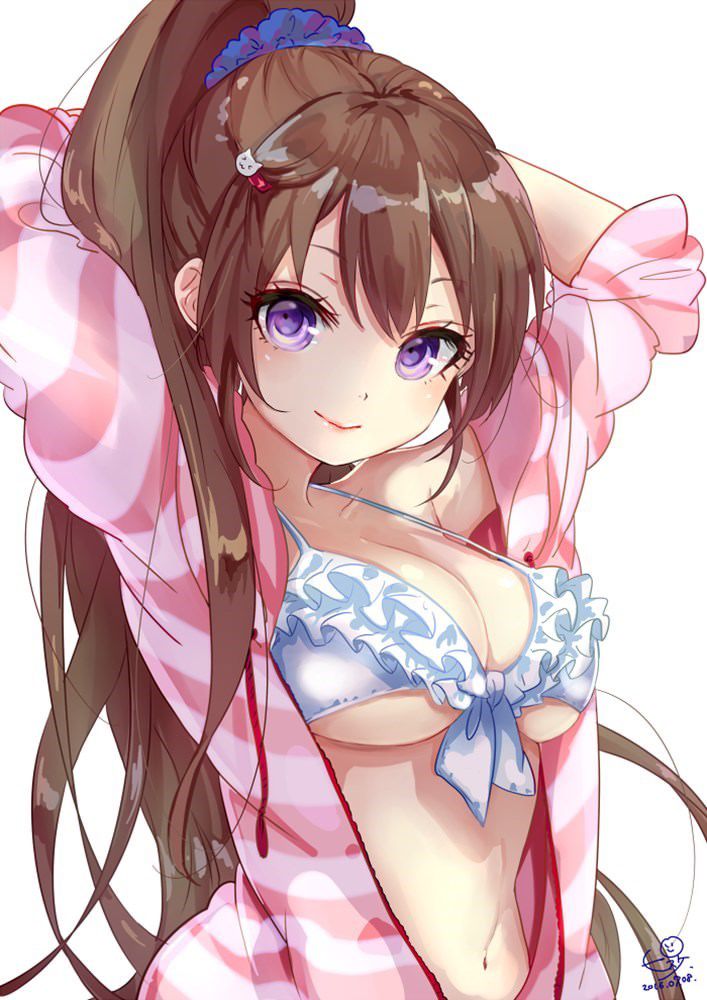 ポニーテールの萌えイラスト