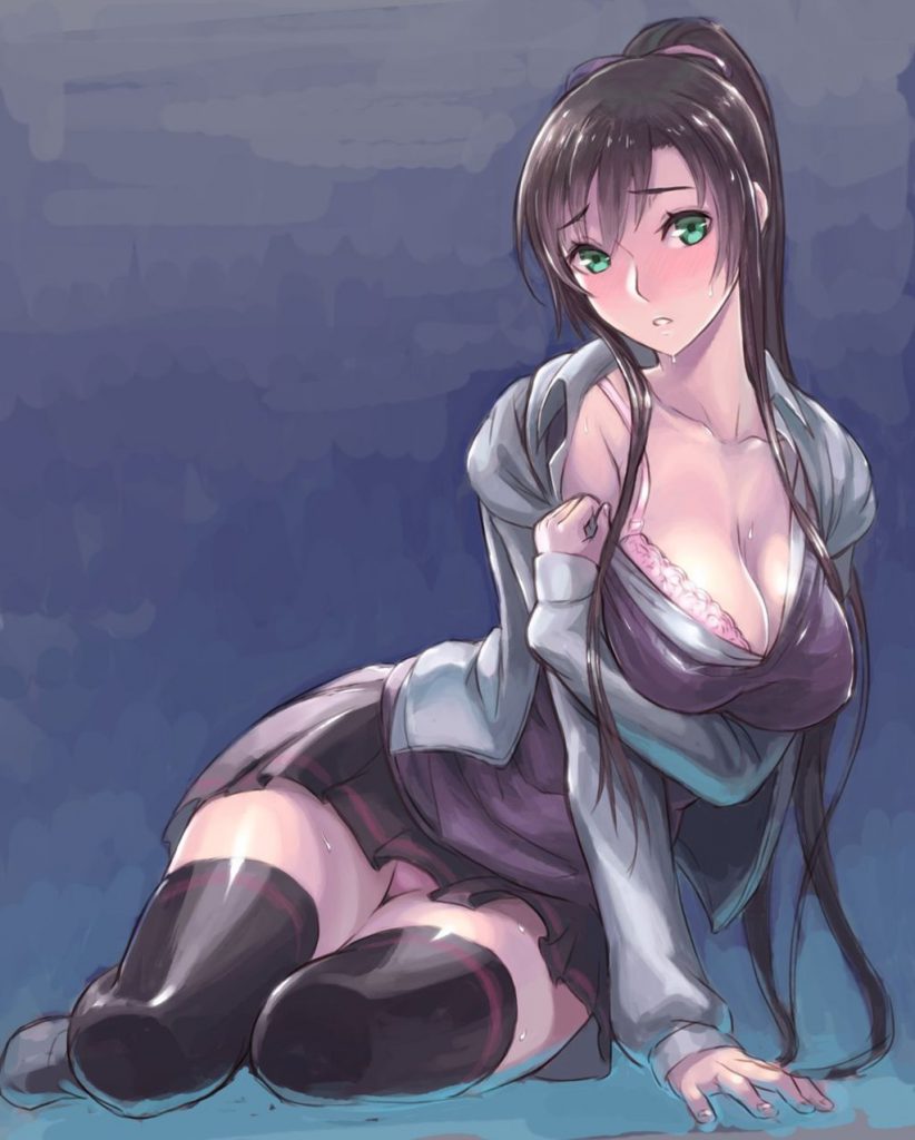 ポニーテールの萌えイラスト
