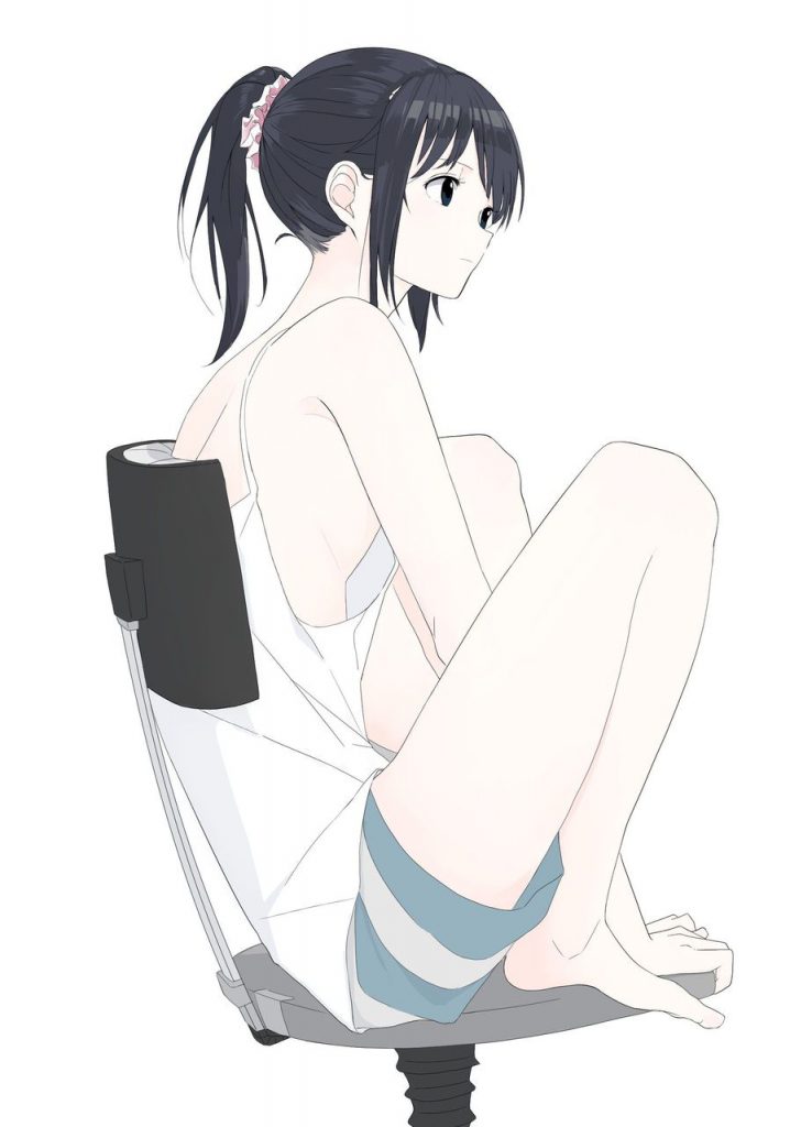 ポニーテールの萌えイラスト