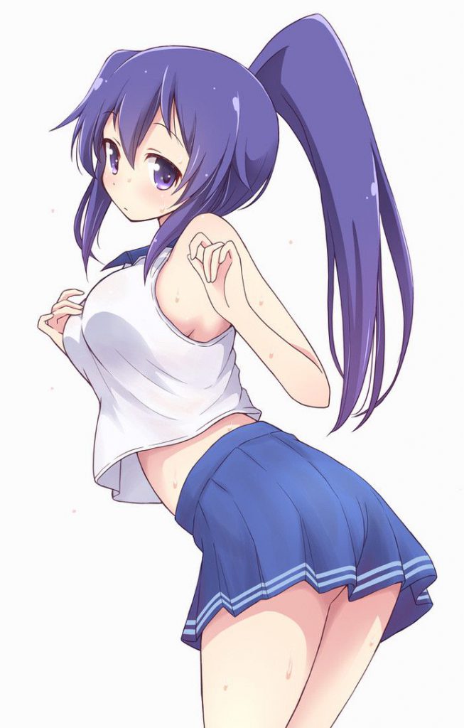 ポニーテールの萌えイラスト