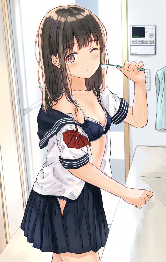 【※勃起不可避】制服の美少女画像がヤバスギクンｗｗｗｗｗｗｗｗｗｗ【二次画像】
