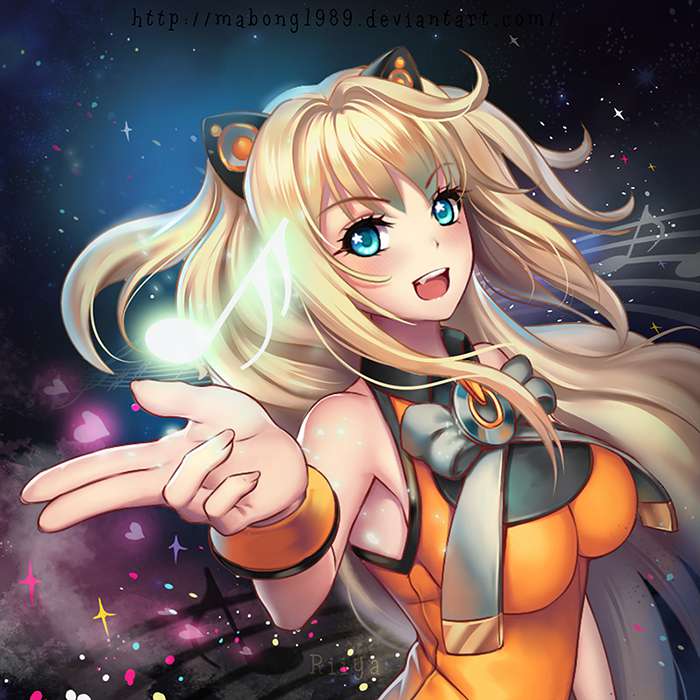 ボーカロイドの可愛い二次元画像。