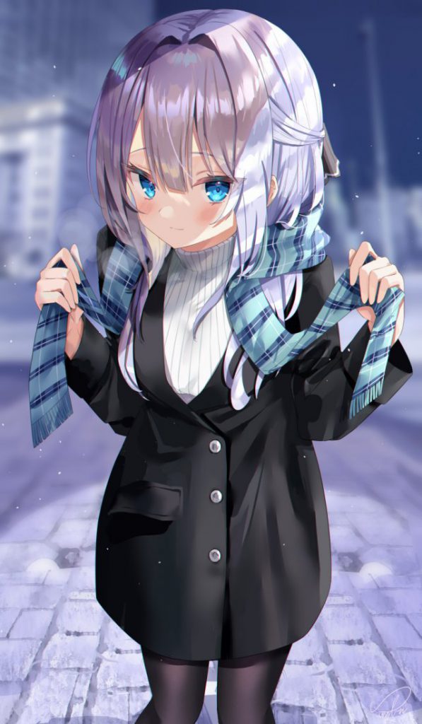 銀髪の二次フェチ画像。