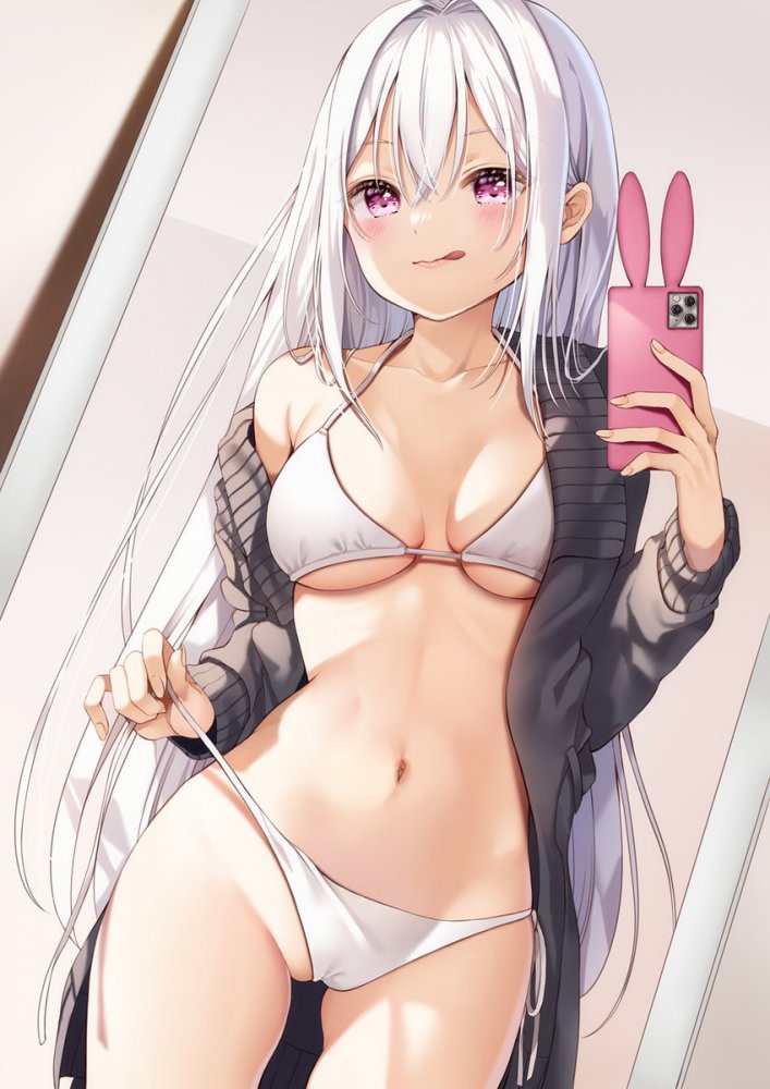 銀髪のよさを再確認できるエロ画像