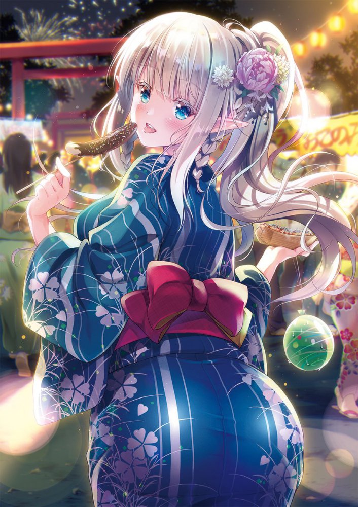 銀髪のよさを再確認できるエロ画像