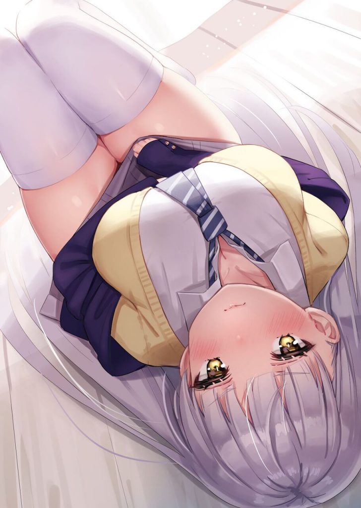 銀髪のよさを再確認できるエロ画像