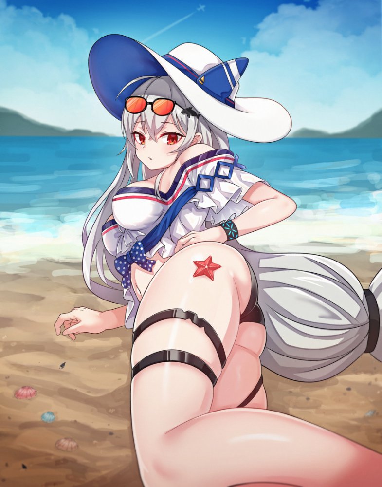 銀髪の二次フェチ画像。