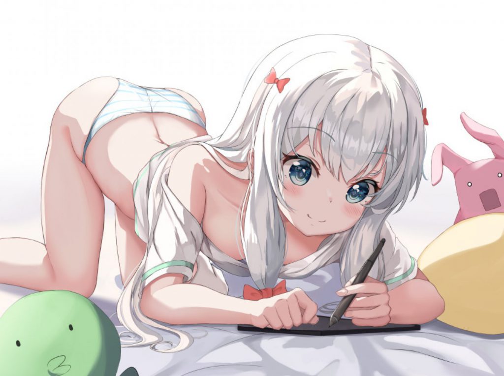 銀髪の二次フェチ画像。
