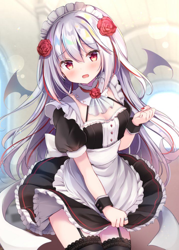 銀髪の二次フェチ画像。