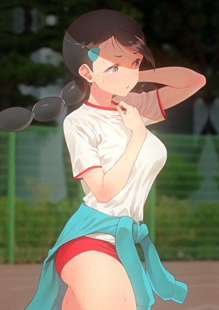 ニーソの二次元エロ画像。