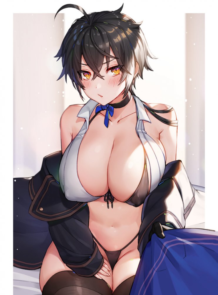 巨乳の萌えイラスト