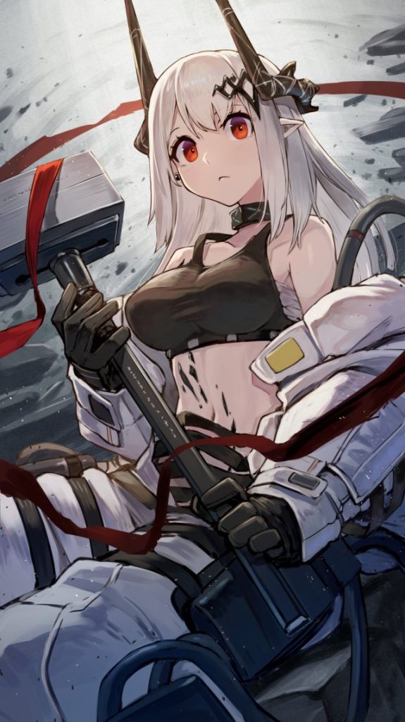 銀髪の二次フェチ画像。