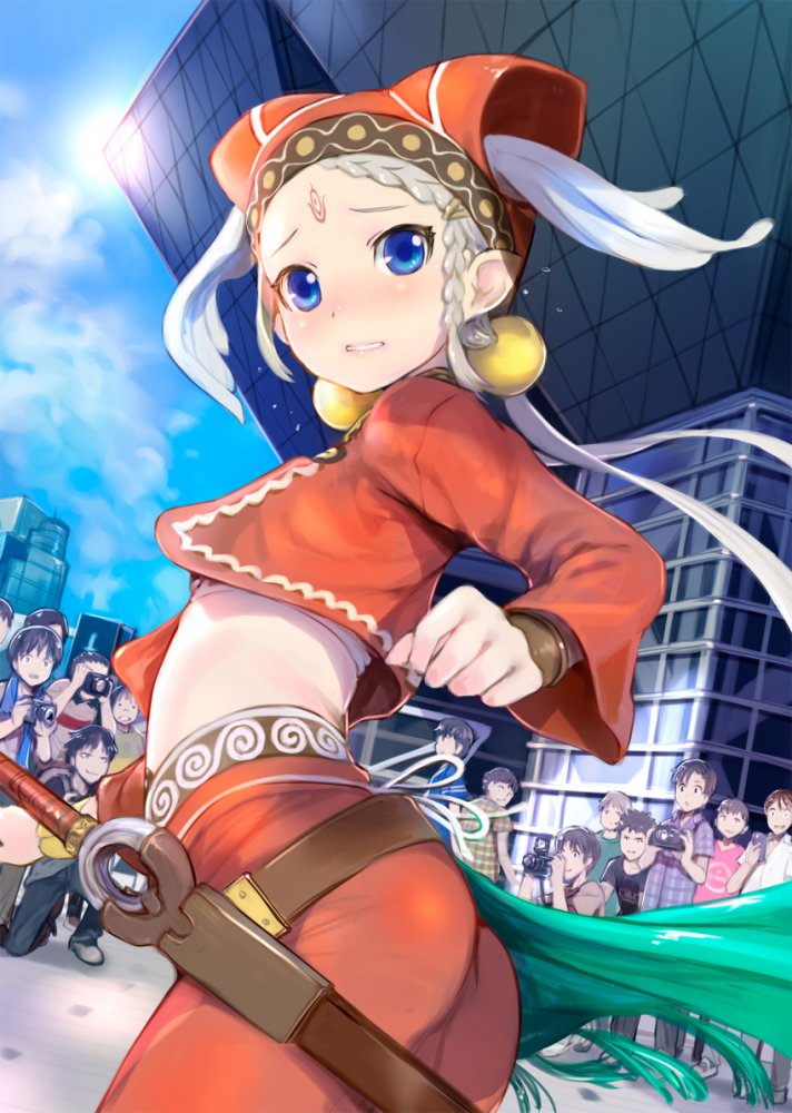 銀髪の二次フェチ画像。