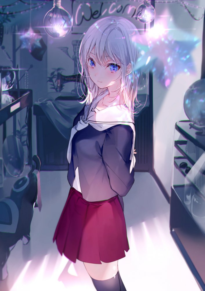 銀髪の二次フェチ画像。