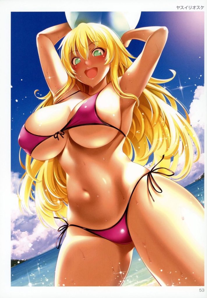 ビキニ画像で今夜もイチャラブ妄想!「やっ♥ダメェ♥そこぉ♥そこいじめないでぇ♥」