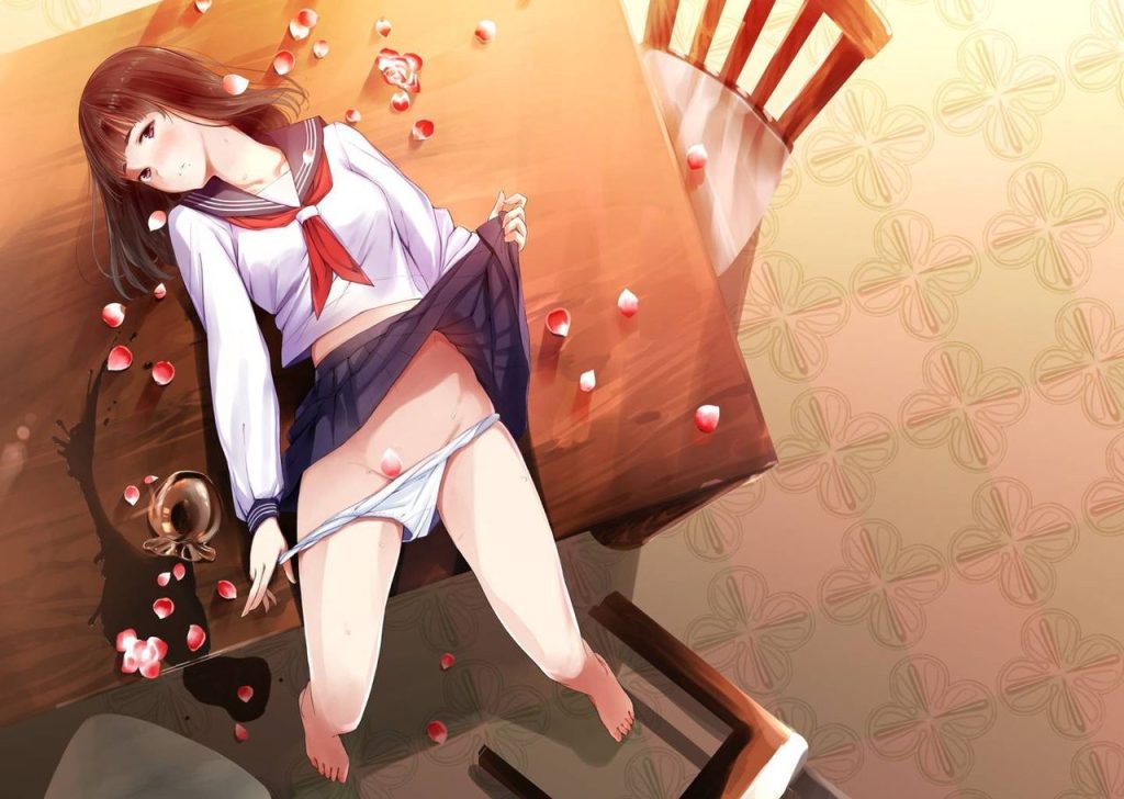 脱ぎかけでしこれる二次画像ください!