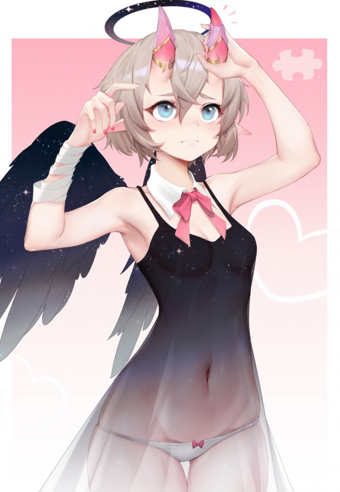 【二次】銀髪のメチャシコで可愛い女の子のエッチな画像