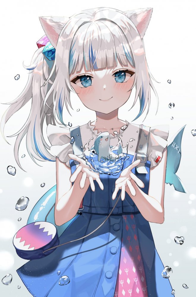 【二次】銀髪のメチャシコで可愛い女の子のエッチな画像