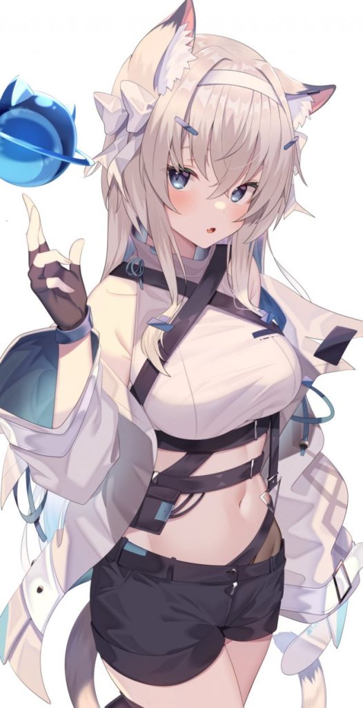 【二次】銀髪のメチャシコで可愛い女の子のエッチな画像