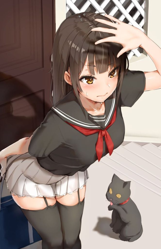 黒髪の二次フェチ画像。