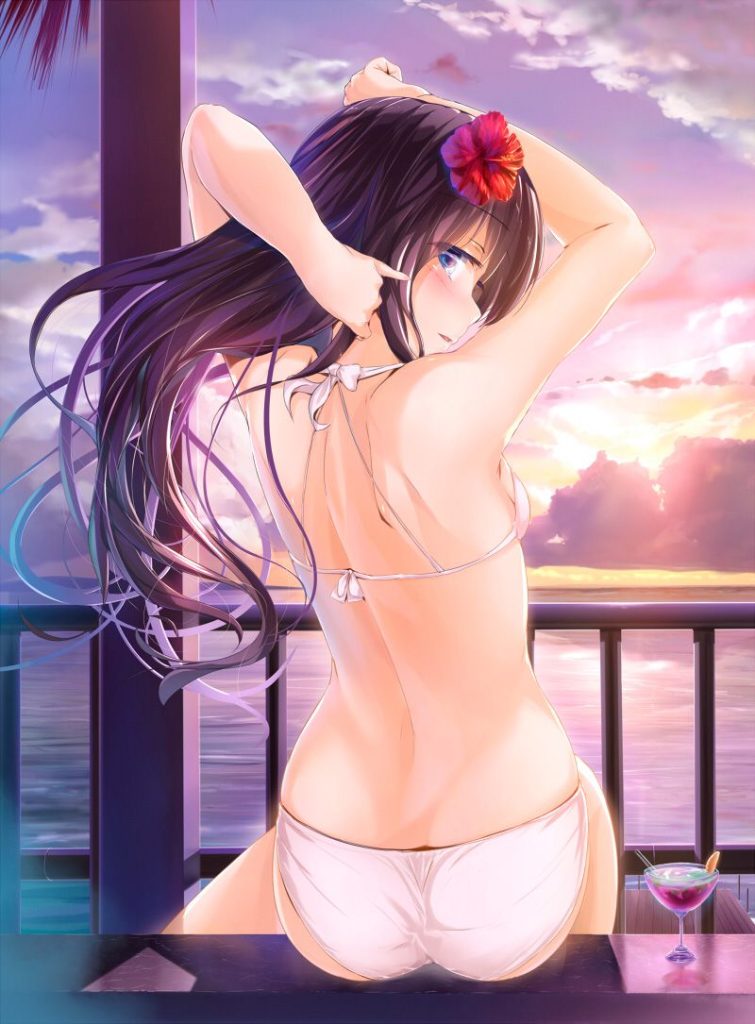 黒髪の二次フェチ画像。