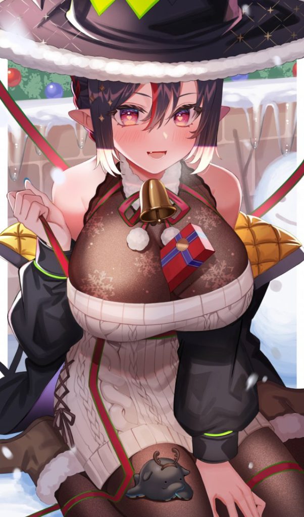 巨乳の可愛い二次元画像。