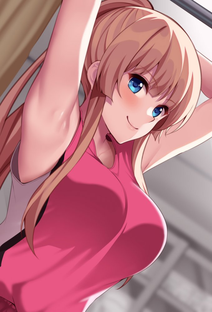 巨乳の可愛い二次元画像。