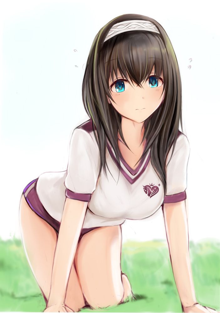 巨乳の可愛い二次元画像。