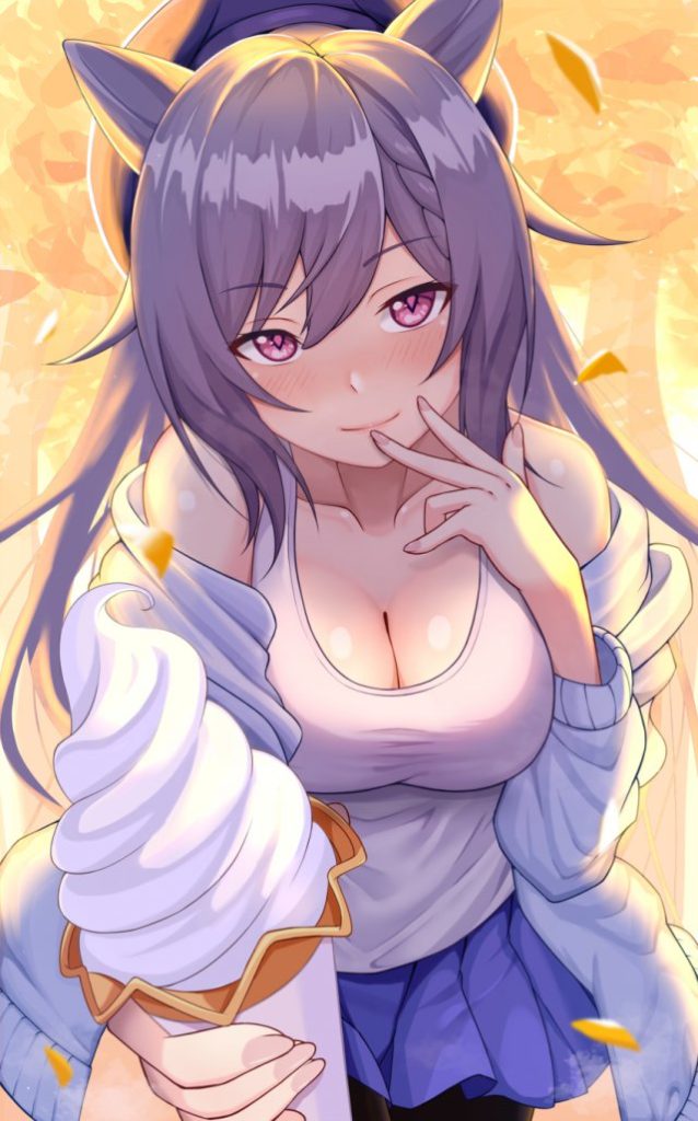 巨乳の可愛い二次元画像。