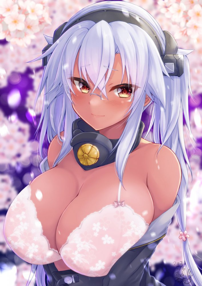 巨乳の可愛い二次元画像。