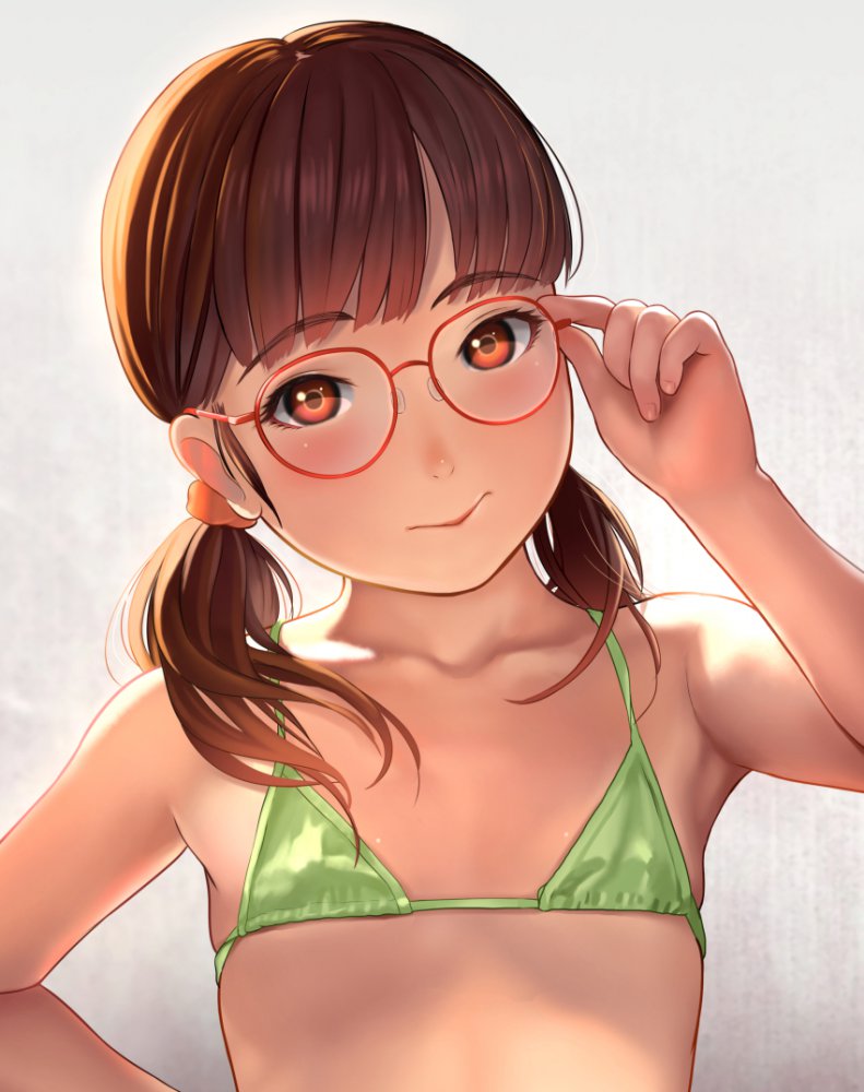 【二次】眼鏡のメチャシコで可愛い女の子のエッチな画像