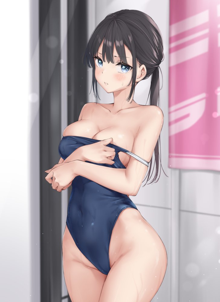 【二次】競泳水着のメチャシコで可愛い女の子のエッチな画像