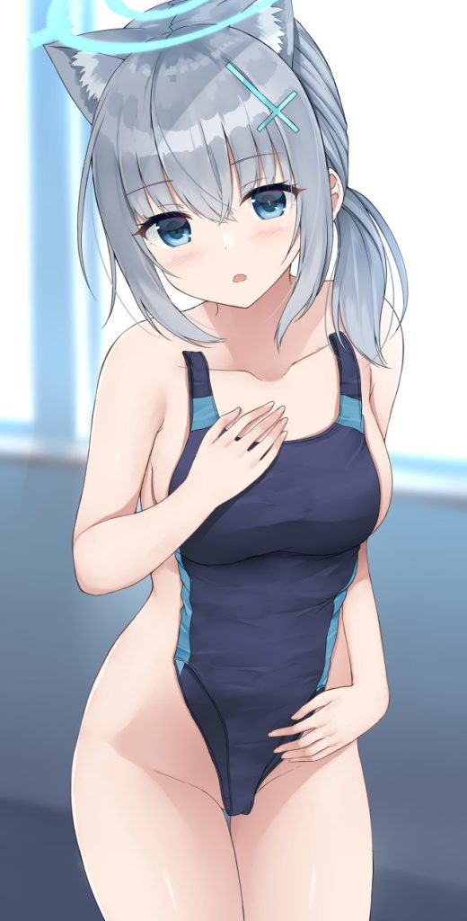 【二次】競泳水着のメチャシコで可愛い女の子のエッチな画像