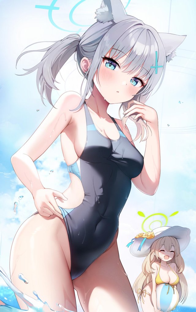 【二次】競泳水着のメチャシコで可愛い女の子のエッチな画像