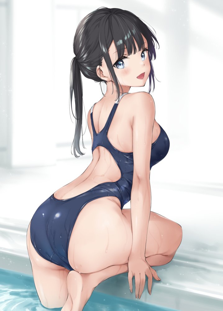 【二次】競泳水着のメチャシコで可愛い女の子のエッチな画像