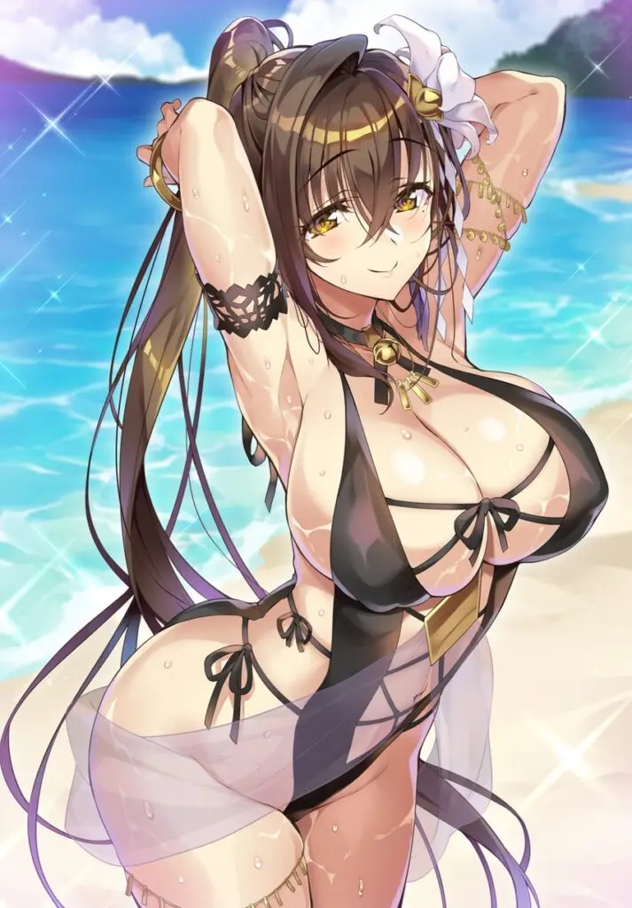 わきフェチの可愛い二次元画像。