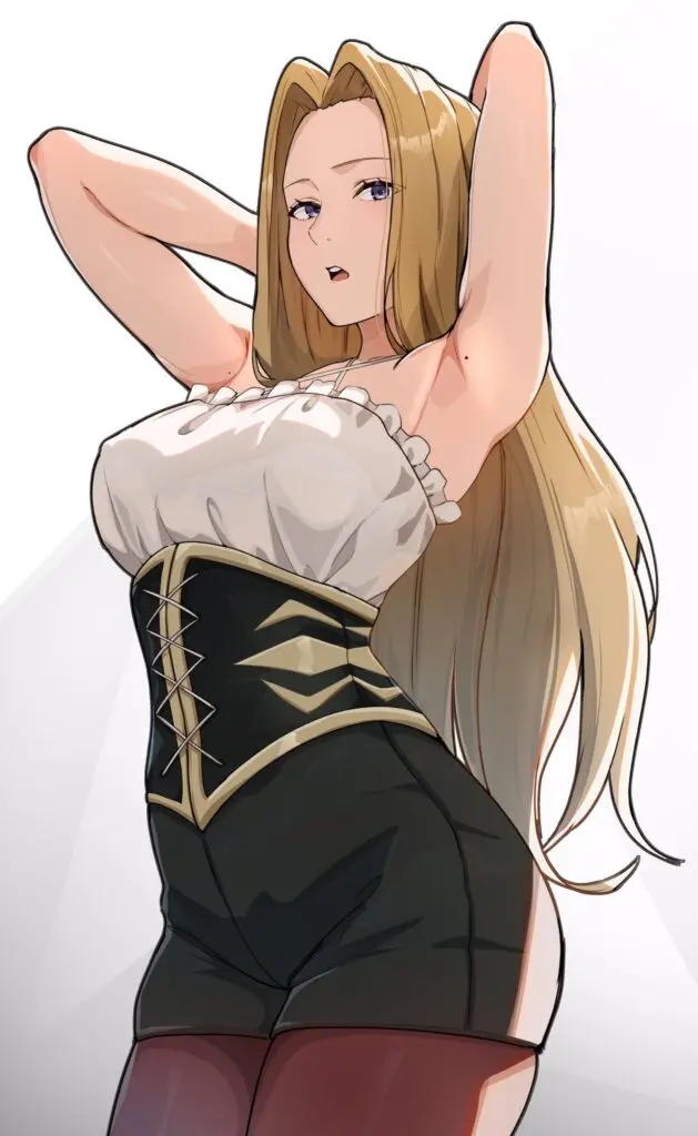 わきフェチの可愛い二次元画像。