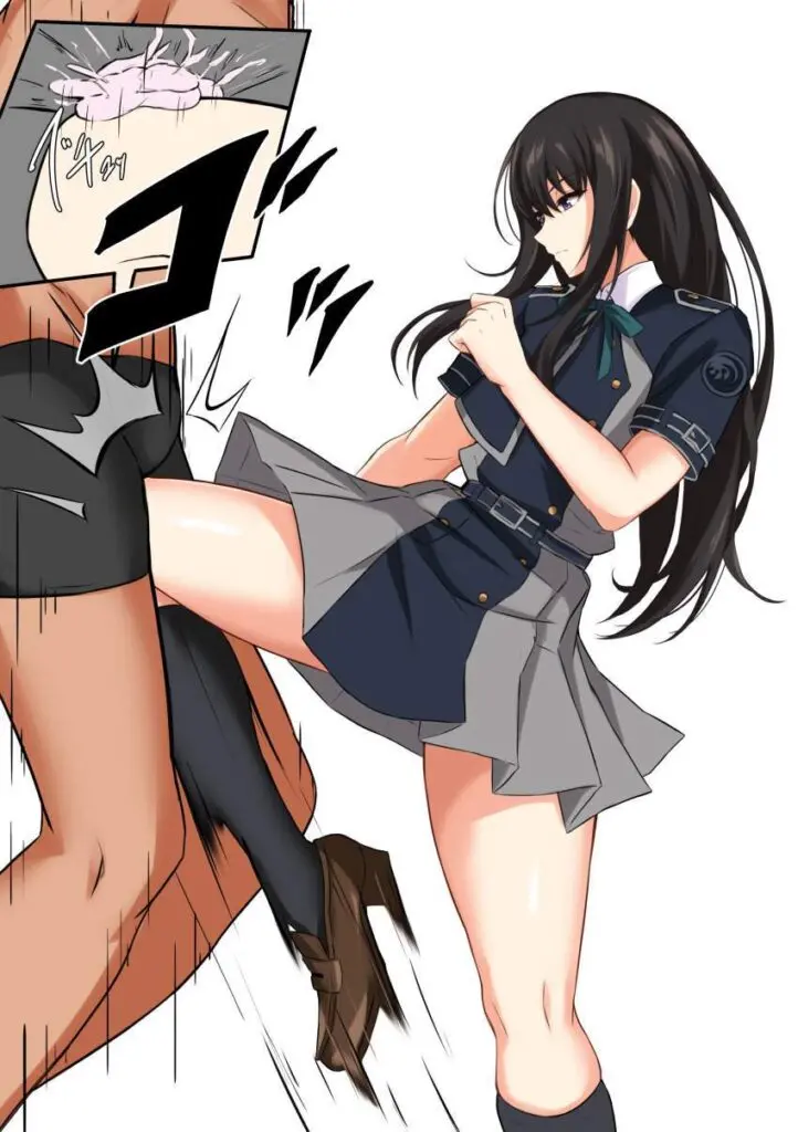 金蹴りの背徳感あふれるエロ画像