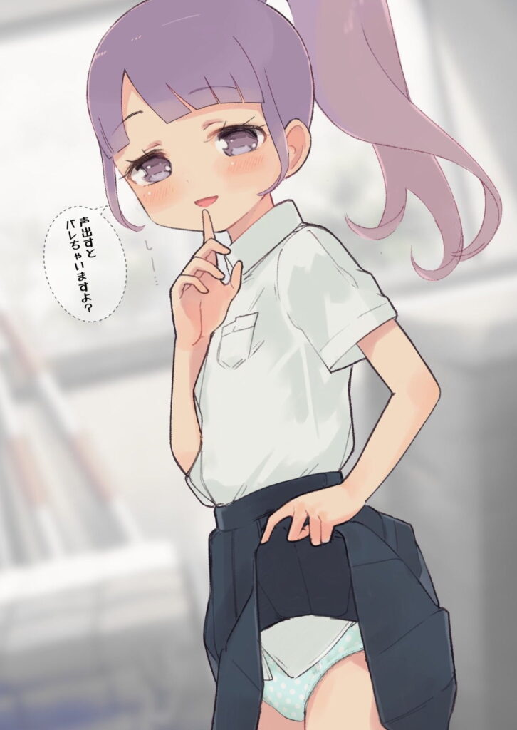 たくし上げの二次フェチ画像。