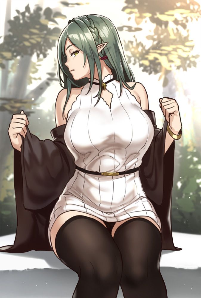 エルフの背徳感あふれるエロ画像