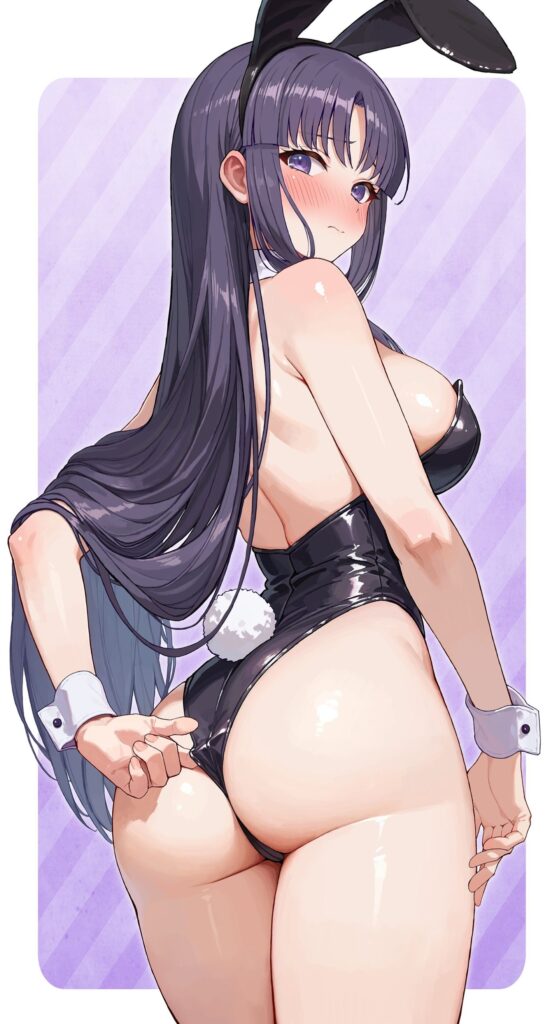 赤面の可愛い二次元画像。