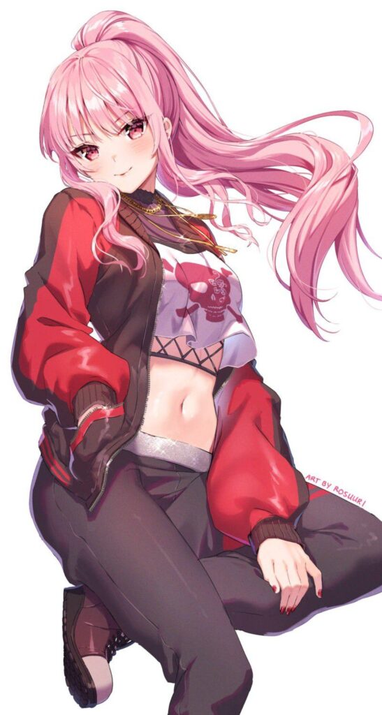 ポニーテールの萌えイラスト