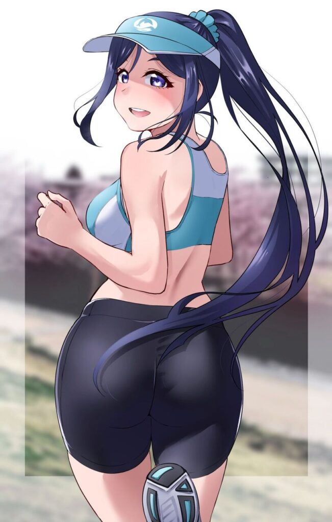 ポニーテールの萌えイラスト