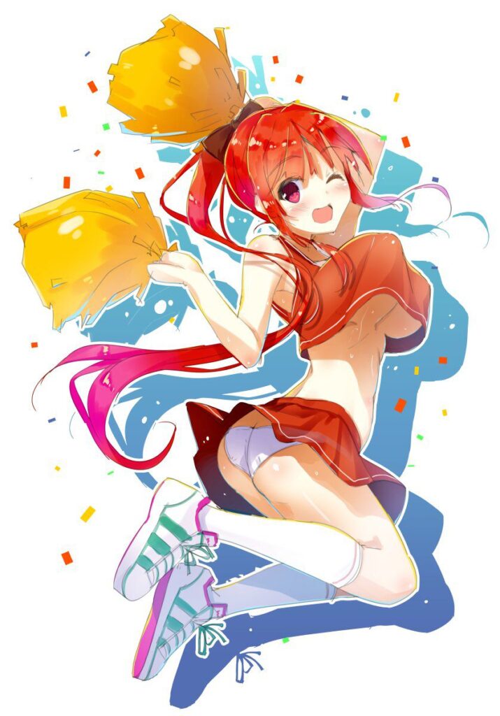 ポニーテールの萌えイラスト