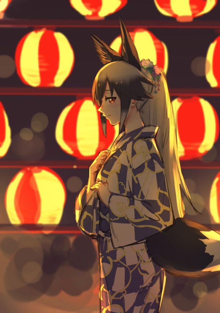 ポニーテールの萌えイラスト