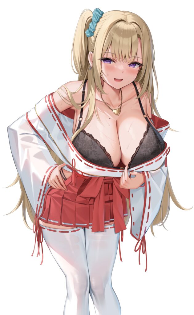 脱ぎかけの二次エロ画像を愛でる。