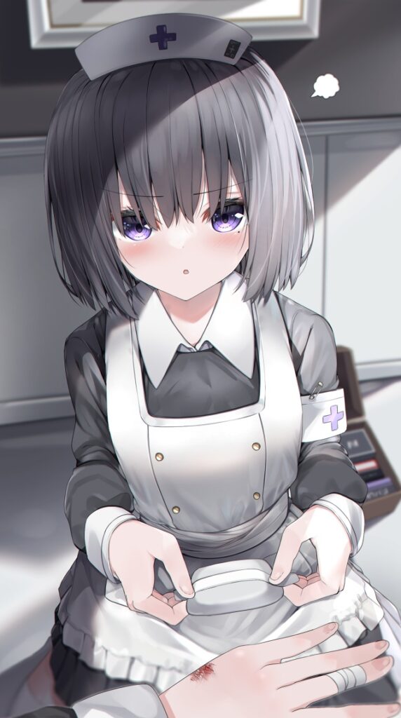 ナースの可愛い二次元画像。