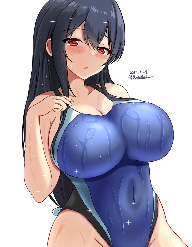 競泳水着のエロ画像をアップ！